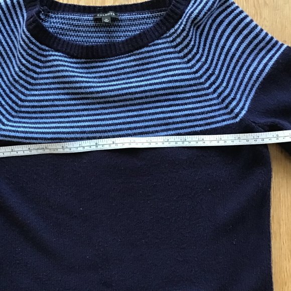 Talbots navy blue striped sweater - Picture 5 of 6